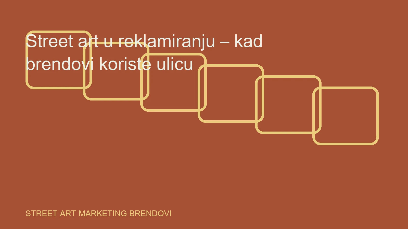 Urednička ilustracija za temu street art marketing brendovi