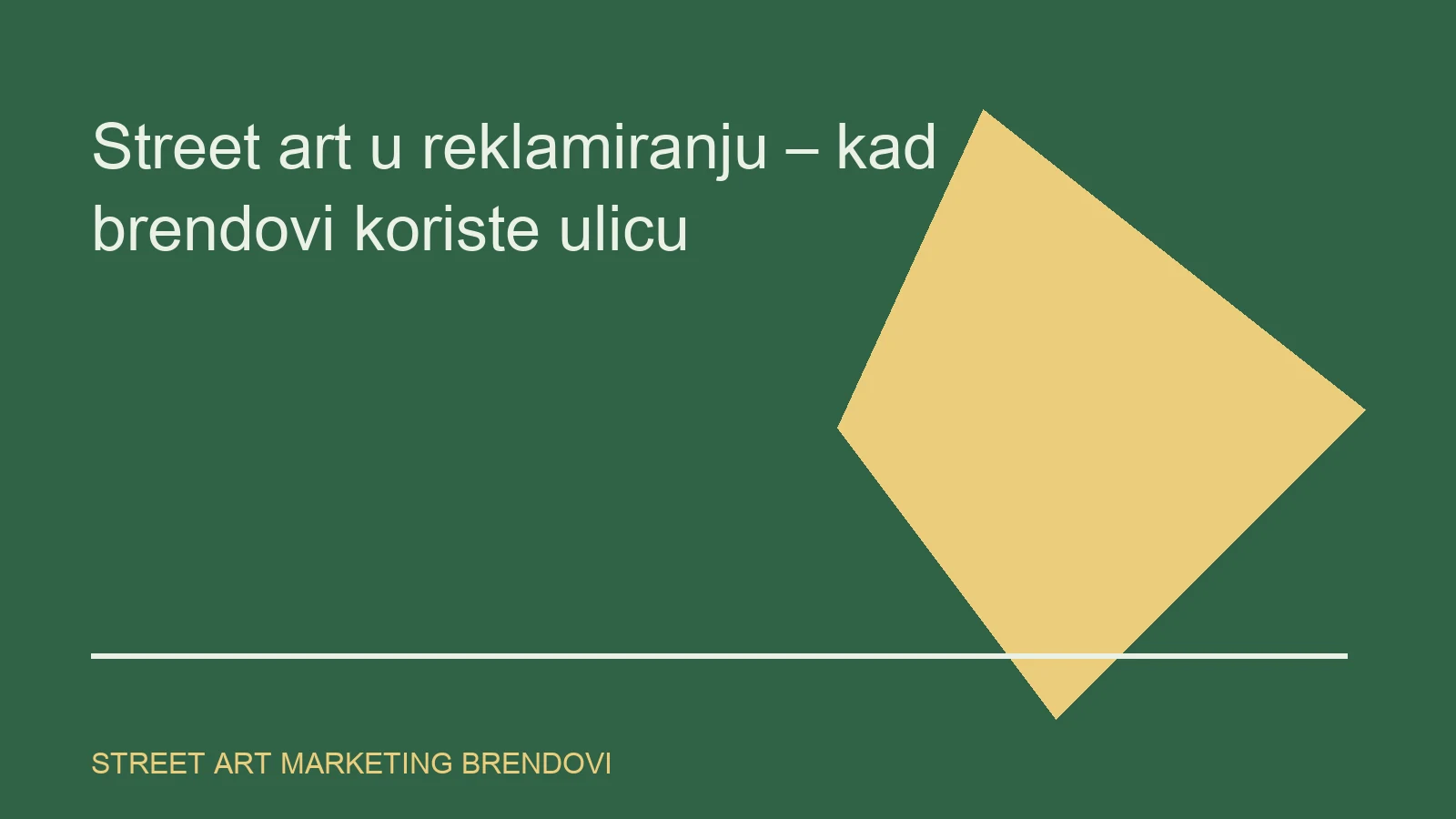 Urednička ilustracija za temu street art marketing brendovi